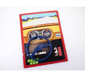 OCCASION d'époque CADRE - AFFICHE tableau de bord dynamique FIAT 128