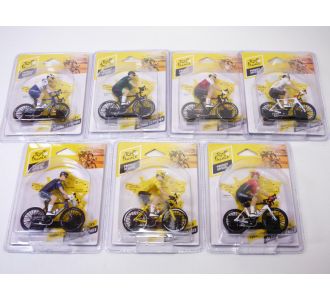 Pack de 4 cyclistes du TOUR DE FRANCE 2022 1/18 Solido S1809906 3663506017247 Maillot jaune a pois vert & blanc B0BTB93M89