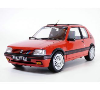 PEUGEOT 205 GTi 1.9l rouge Vallelunga toit ouvrant & jantes Gutmann & déco PTS 1/18 Norev 184846 3551091848462 B0CNPY8PSX