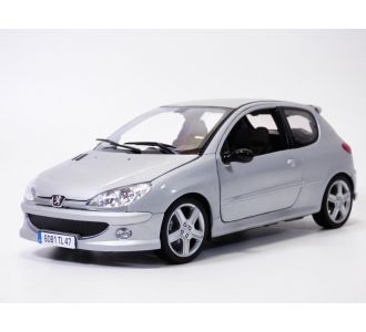 PEUGEOT 206 RC gris metallise 1/18 2003 Norev 184726 Silver Silber Zilber 206 rc S16 2003 3551091847267
