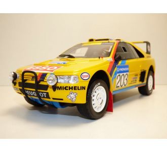 PEUGEOT 405 TURBO 16 N°203 VAINQUEUR RALLYE RAID PARIS DAKAR 1990 1/18 OTTOMOBILE OT532 WINNER ARI VATANEN BRUNO BERGLUND 405 T16 9580010205899