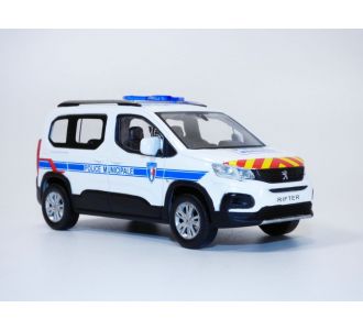 PEUGEOT RIFTER POLICE MUNICIPALE stripping rouge & jaune 2019 1/43 Norev 479067 3551094790676 B09Z1598SH