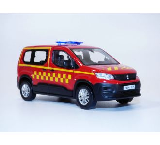 PEUGEOT RIFTER SAPEURS POMPIERS CARRES JAUNES 2019 1/43 Norev 479071 3551094790713