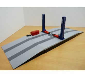 PONT ELEVATEUR 2 COLONNES ELECTRIQUE 1/24 WT9808 TWIN POST LIFT ACCESSOIRES DIORAMA DE MECANICIEN DE GARAGE