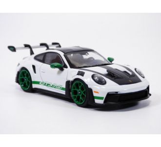 PORSCHE 911 - 992 GT3RS blanc & vert tribute to CARRERA RS 2.7l 1/43