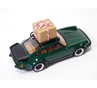 PORSCHE 911 - 930 TURBO vert 1978 & galerie de toit & cadeau noël 1/43 Norev Jet Car 750070 3551097500708