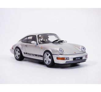 PORSCHE 911 - 964 CARRERA RS 3.6l gris métallisé & bandes noires 1/43