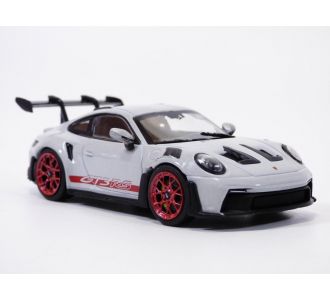 PORSCHE 911 - 992 GT3RS gris Ice & rouge Pyro 1/43