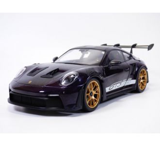 PORSCHE 911 - 992 GT3RS blanc & bleu 1/18 2024 Solido S1812102 3663506040085