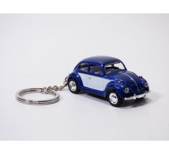 Porte Cle Volkswagen Coccinelle Bleu Et Blanc 1967 1/64 Vw Beetle Kafer Kever Porte Clef Portachiavi Keychain Kinsmart 4897000275318