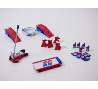 Set outils de garage / vidange 1/18 BRE Brock Racing Enterprises GMP 18959 810027494597
