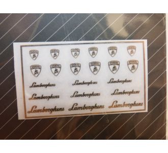 Sticker métal relief logo LAMBORGHINI - 1/43 1/24 1/18 ZOOMON ZD023