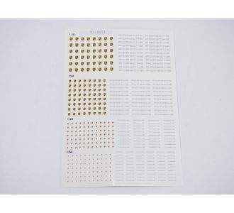 DECALCOMANIES logo PORSCHE 1/18 1/24 1/43 1/64 Transfer T9-20008