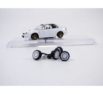 SUBARU IMPREZA WRX STi blanc 2001 1/64 LHD BM CREATIONS 64B0083 0631112316941