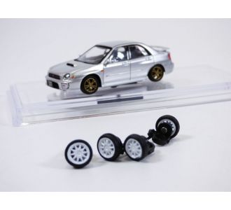 SUBARU IMPREZA WRX STi gris métallisé 2001 1/64 LHD BM CREATIONS 64B0081 0631112316927