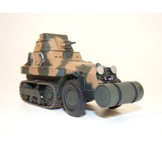 TANK CHAR MILITAIRE WW2 AUTOCHENILLE AMC SCHNEIDER P16 M29 1ERE GRDI METTET BELGIQUE 1940 1/43