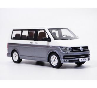 VOLKSWAGEN TRANSPORTER T6 Multivan blanc & gris 1/43 2017 Ixo CLC595N.22 4895102344109 VW T6