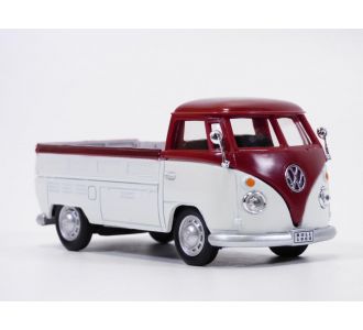 VOLKSWAGEN COMBI T1 pick blanc & bordeaux 1/43 1955 Oliex 13456 4891965143026 Type 2 VW KOMBI