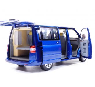 VOLKSWAGEN TRANSPORTER T5 California bleu 1/18 2003 Norev 188607 3551091886075 VW Multivan bleu Ravenna
