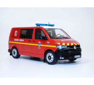 VOLKSWAGEN TRANSPORTER T6 Sapeurs POMPIERS des Alpes Maritimes SDIS 06 1/43 ODEON 086 4895102331796 VW
