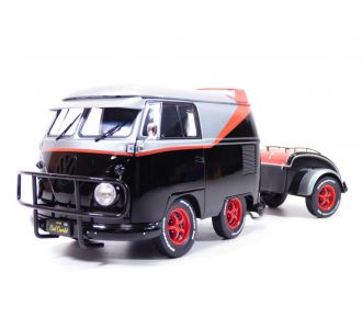 VOLKSWAGEN COMBI Cool Sport + remorque 1/18 Van l'agence tous risques A-team Solido S1810903 3663506042058 VW T1