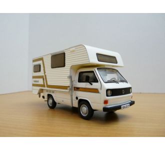 VW COMBI T3 CAMPING CAR CAMPING PICK UP + CELLULE BLANC 1/43 1981 TISCHER PREMIUM CLASSIXXS 11528 CAMPER WEISS VOLKSWAGEN CAMPINGBUS VOLKSWAGEN KOMBI PRITSCHENWAGEN TISCHER CAMPING 4052176597545