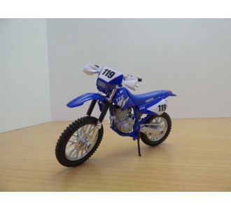 YAMAHA TT-R 250 BLEU 1/18 MAISTO 39300 2000 BLUE BLAU AZUR BLU TT-R250 ENDURO