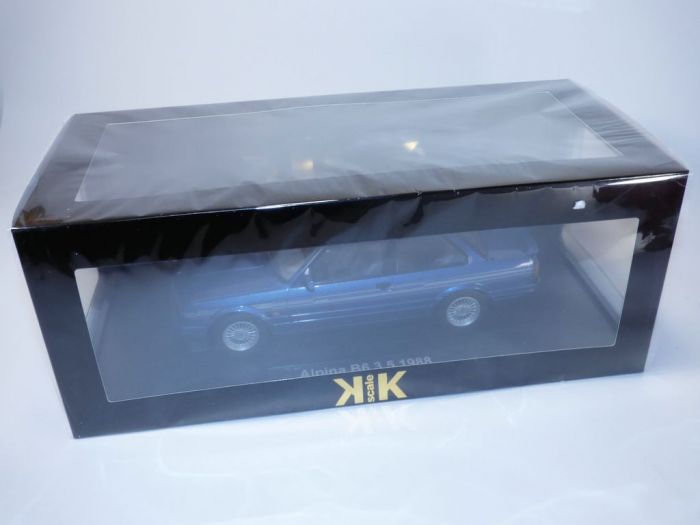 BMW Alpina B6 3.5 (E30) 1988 – Miniature 1/18 Par KK-Scale, Gris Métal, Neuve