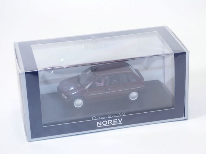 Miniature Citroën AX 1986 Rouge - Échelle 1:64 - Norev - 7,5 Cm - Modèle Collection Ou Jeu - Dès 14 Ans