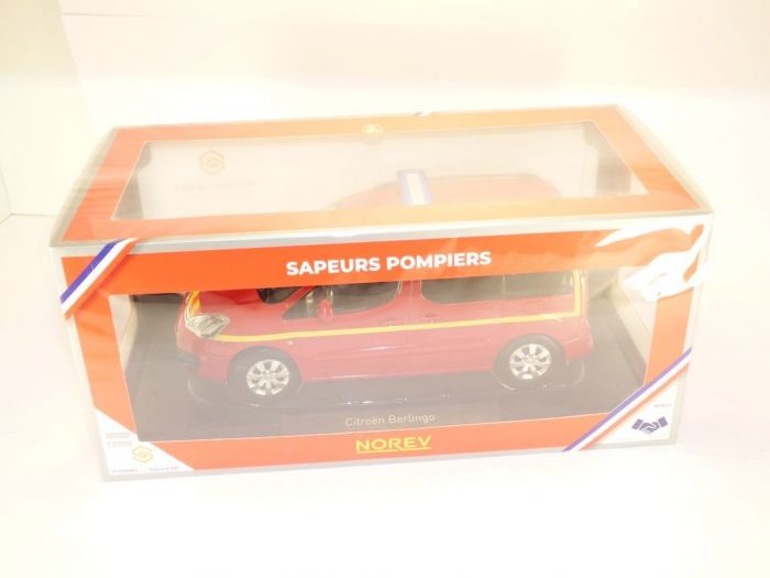 Norev 1/43 – Citroën Berlingo Pompiers 18 – Miniature état Neuf Boîte