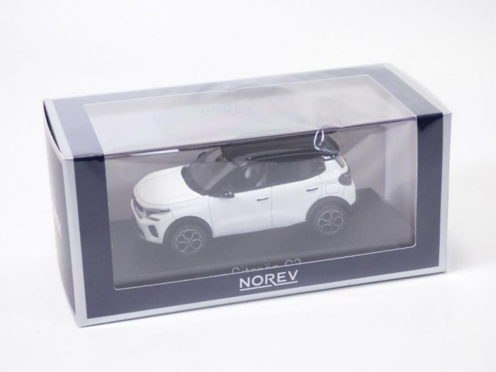 Miniature NOREV 1/43 Citroën C3 2024 : Blanc Polaire Toit Noir, Métal, Occasion
