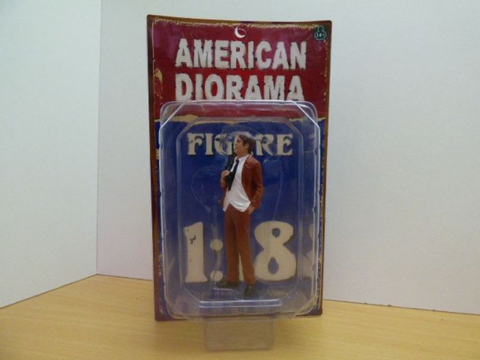 Figurine Miniature Homme à Barbe 1/64 – Accessoire Pour Maquettes Voitures, Neuf
