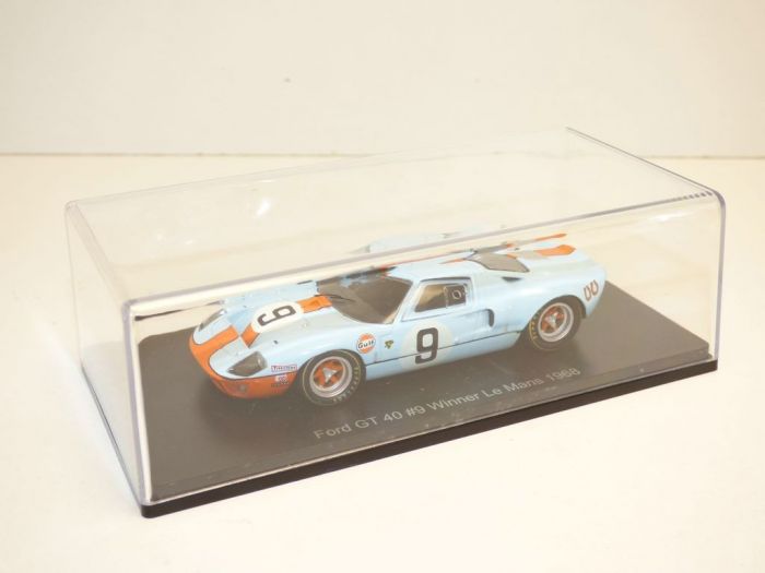 Ford Gt40 Bleu Gulf N°9 Vainqueur 24h Du Mans 1968 1/43 Gt