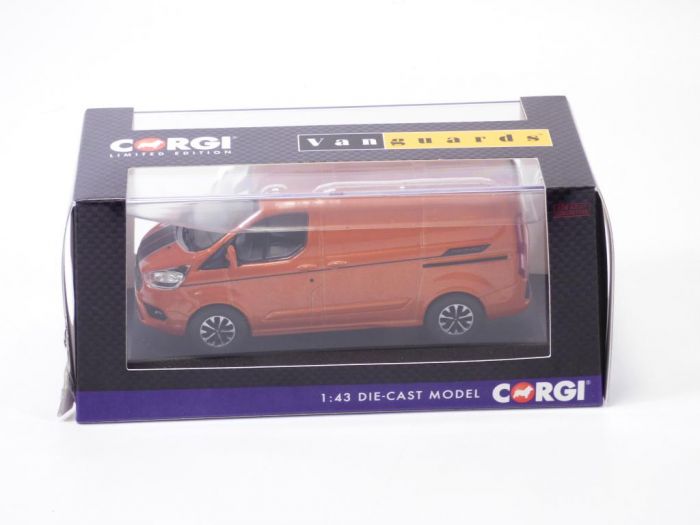 FORD TRANSIT CUSTOM 310 SWB L1/H1 ORANGE GLOW CORGI 1/43 Réf 15101 - La Boutique D'ALAIN