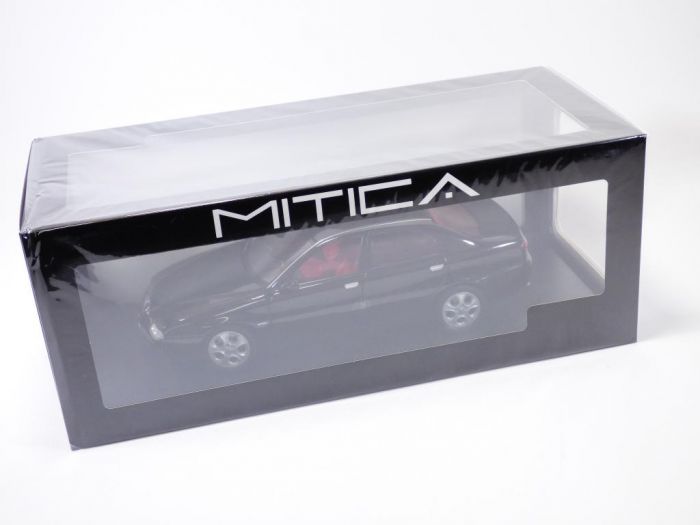 Miniature Mitica 1/18 – Alfa Romeo 166 3.0 V6 – Noir / Intérieur Rouge – 1998