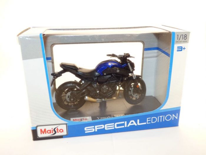 Moto Yamaha Mt07 Bleu 2018 1 18 Maisto 18855 Mt 07 8719247528094 MiniatureAuto