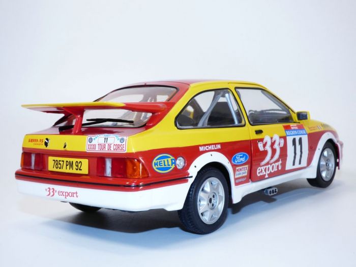 FORD SIERRA RS COSWORTH rallye Tour de Corse 1987 1/18