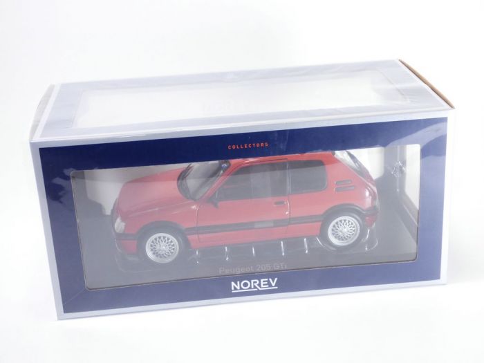 NOREV 1/18 – PEUGEOT 205 GTi 1.6l – Gris Graphite 1988 – Modèle Réduit De Collection