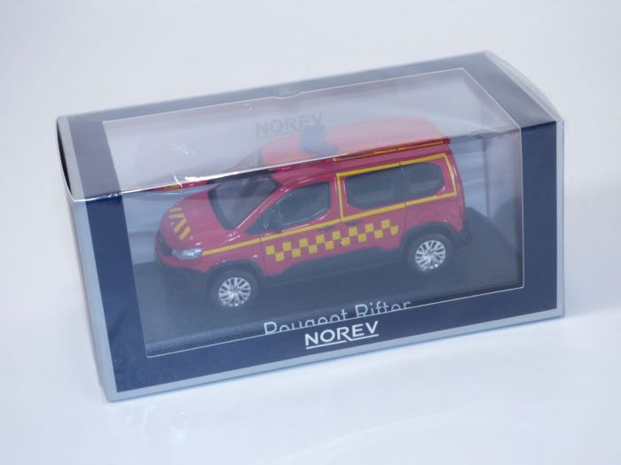 Miniature NOREV Peugeot Rifter Véhicule De Pompiers 2019 - Échelle 1/43, Métal/plastique - Neuf