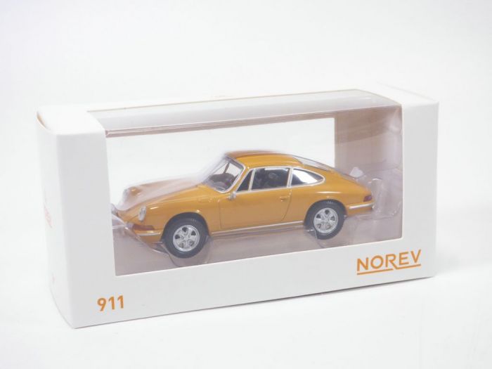 Maquette Porsche 911S Targa 1969 Jaune 1/43 Norev Maxijet - Neuf