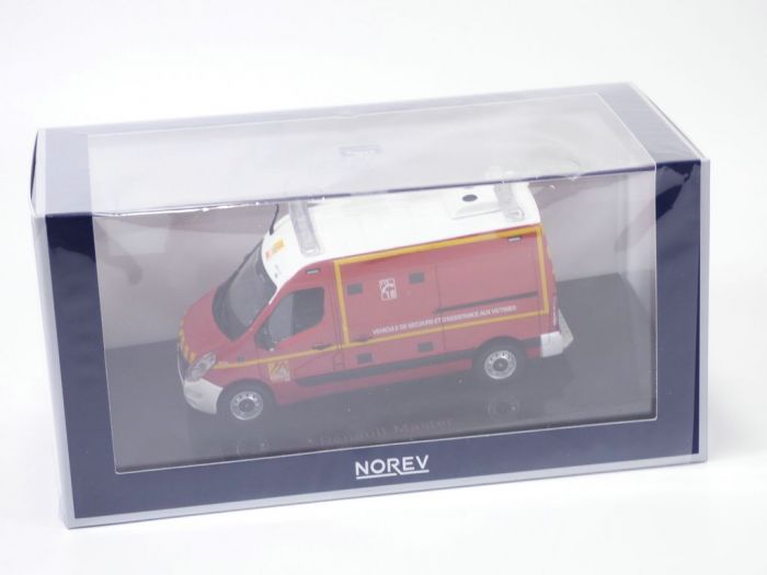 RENAULT MASTER SAPEURS POMPIERS VSAV 2014 1/43 Norev 518787