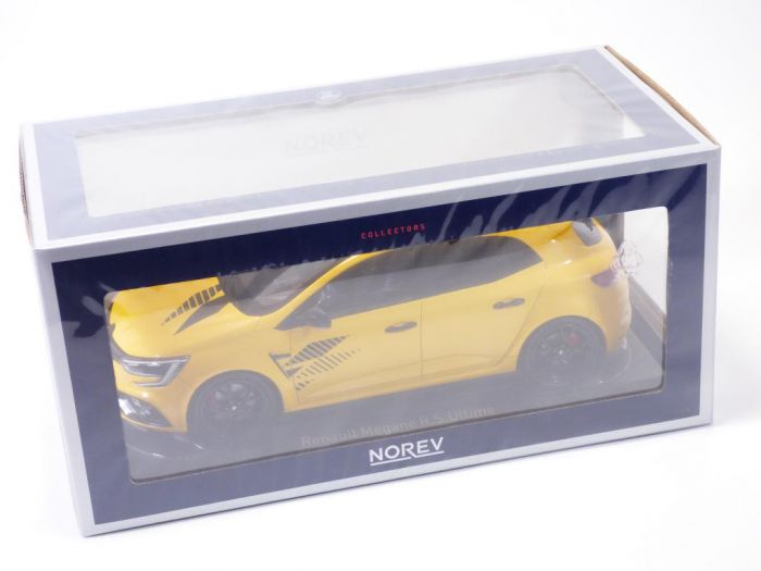RENAULT MÉGANE RS trophy jaune sirius de 2019 NOREV 1/18e ref 185393