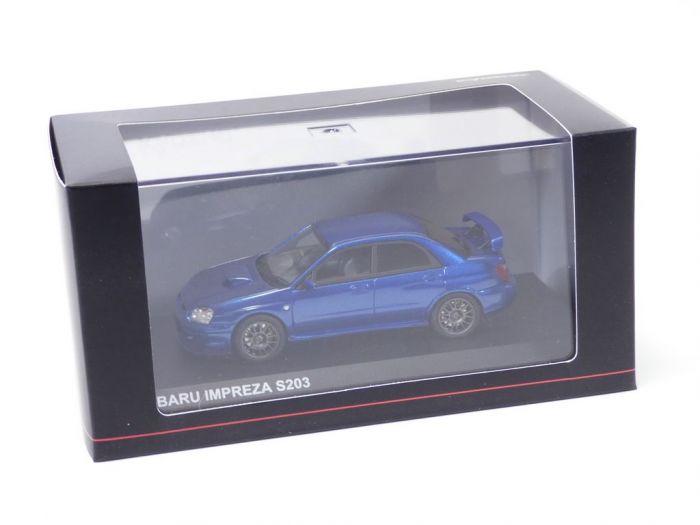 SUBARU IMPREZA WRX STi bleu 2005 S203 1/43 RHD Kyosho KSR43115BL