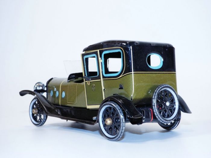 Jouet Ancien tôle métal Voiture Miniature GG VOITURE 1955