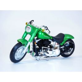 Moto HARLEY DAVIDSON FLSTF STREET TALKER vert 2000 1/18 blister MAISTO  37-31360 series 37 - MiniatureAuto