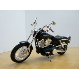 Moto Miniature Maisto Harley Davidson Dyna Street Bob – Échelle 1/12, Bleu/noir – Modèle Détaillé Pour Collection