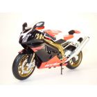 Moto APRILIA RSV1000R noir& rouge & blanc 1/10