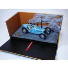 BUGATTI type 59 bleu & figurine pilote 1/18 chassis 59124