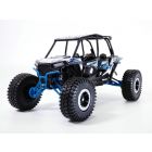 Buggy POLARIS RZR XP TURBO EPS blanc & bleu 1/18