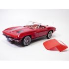 CHEVROLET CORVETTE cabriolet C2 rouge Riverside 1/18 1963 Sting Ray